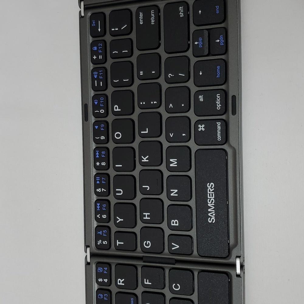 Samsers Foldable Bluetooth Keyboard With Touchpad, Full-Size Wireless ~ Black - Picture 14 of 16